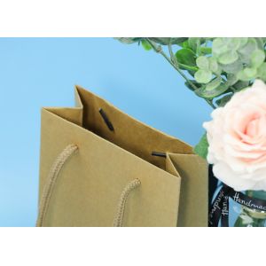 Original Color Environmentally Friendly Paper Bags With Cotton Strap Handles
