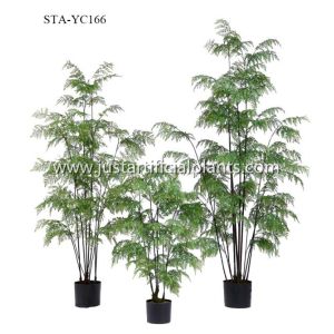 Lush Artificial Fern Plants , Plastic Fern Plants UV Protected Sturdy Refreshing