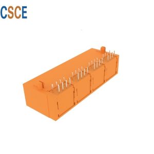 5921 Series Flat Pin RJ45 Multi Port 4 Ports Tab Up 8 Pin 8 Contacts With