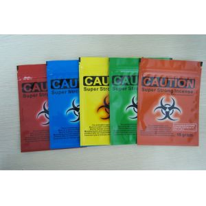 China Custom Printed Zip Plastic Bags / CATION Spice Potpourri Bags on sale