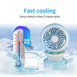 Mulit-function Extremely Mini Cool Fan Strong Wind Spray Mist Dual Speed Night