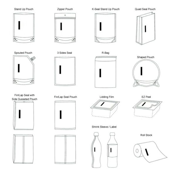 1000g Custom Stand Up Pouch Bags
