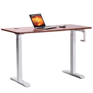 SPCC Steel Frame Material Home Office Workstation Computer Sit Stand Table for