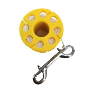 POM plastic finger reel with 10m flat rope and rotatable gravity column