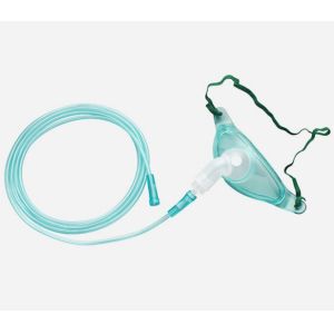 China Medical Device PVC Tracheostomy Mask with Tubing High Comfort Usableness on sale