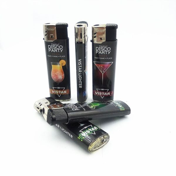 Disposable Dy-072 Customized Black Label Electronic Lighter for End Customers
