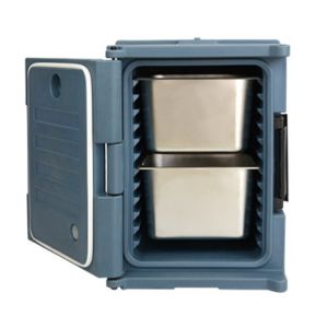 Front Loading Pan Carrier Insulated Food Cabinet Trolley 90L