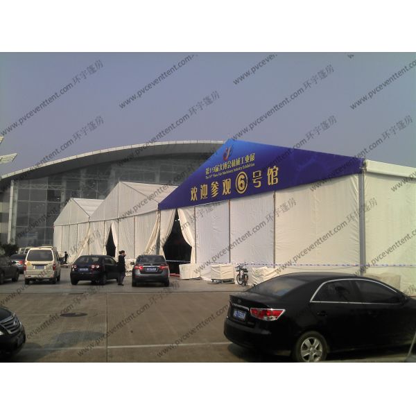 Fire Prevention Art Show Tents 25 x 90m Colorful Cover Automatic With Rolling