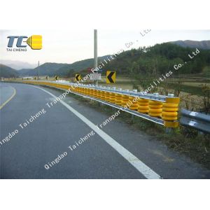 China Highway Q235 Q345 Roller Barrier System With EVA Polyurethane barrel on sale
