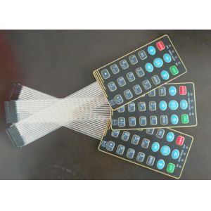 Thin Film LED Metal Dome Membrane Switch With Silk Screen Printed , SGS Approval