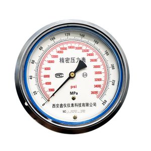XINYI Double Scale Pressure Gauge Precision Hydraulic Oil Pressure Gauge