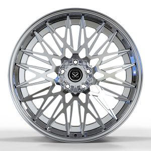 Bmw 730d 2019 Year 9.5 And 10.5 22" 2-PC Forged Rims Full Chrome