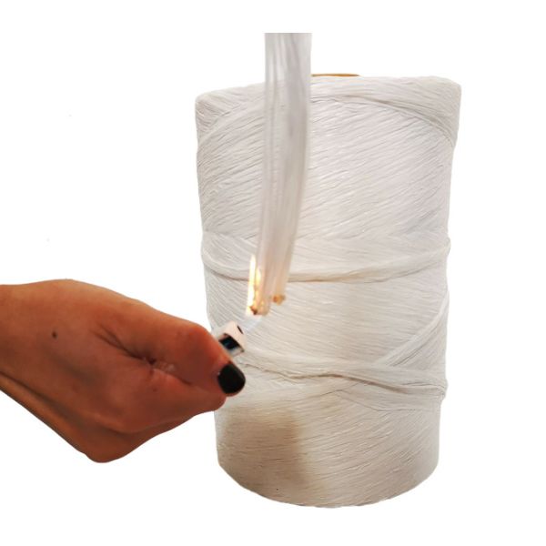 OI 28 Low Smoke Halogen Free Twisted Yellow FR PP Filler Yarn 125000D Flame Redardant