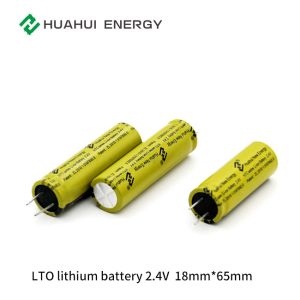 China A Grade 10C Medium Lithium Batteries Super Safe 1865 2.4V 1300mAh Lto Cells on sale
