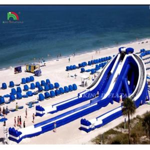 Factory Direct Sales Large Inflatable Triple Water Slide Outdoor Water