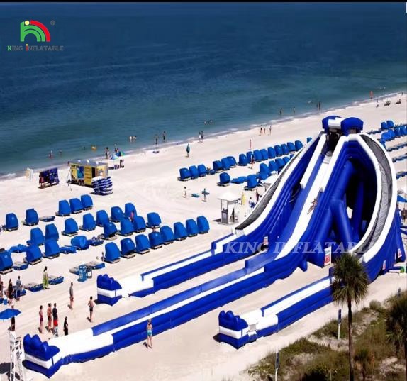 Factory Direct Sales Large Inflatable Triple Water Slide Outdoor Water