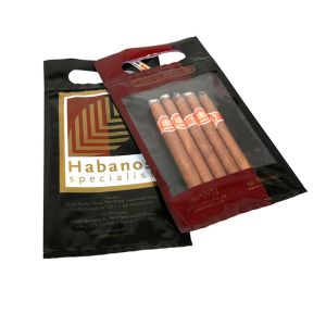 China Wholsale Custom Printed Cheap Resealable Plastic Cigar Humidity Bags on sale