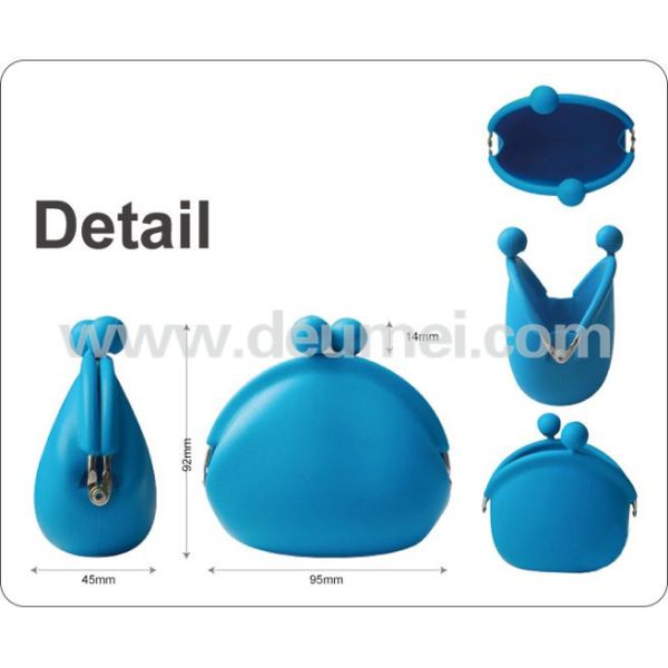 OEM Factory Direct Sale FDA Approved Lovely Mini Silicone Coin Purse Custom