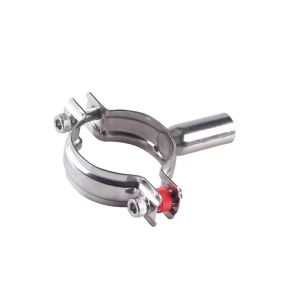 WZ Sanitary SS 304 316 Single Pin Clamp Tri Clamp Fittings Pipe Hanger Pipe