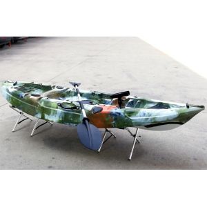 Cheap 9Foot Sit On Top Kayak Army Green Camo with Paddles and Seat for sale