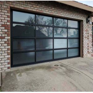 Remote Controlled Overhead Sectional Garage Door Automatic Electric Aluminum