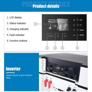 Deep Cycle Lithium Battery Home Inverter Redidential Lifepo4 Battery