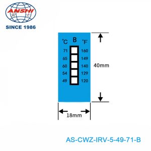 8-Level Irreversible Temperature Label 37-65℃ 99-149℉