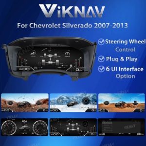 Viknav 15.1 Inch LCD Screen Car Digital Cluster For Chevrolet Silverado GMC