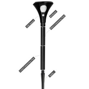 China 3.4V 1500mAh Solar Powered Garden Lights IP65 Waterproof 0.7W With Spike ON OFF on sale