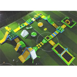 Large Size Aqua Blow Up Water Playground Durable High Safety With Air Pump