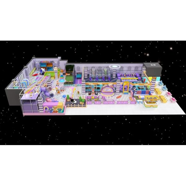 Easy Installation Soft Playground Equipment Customized For 2-12 Years Old