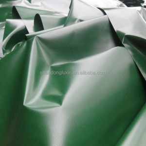 Rainproof Prefabricated Green PVC Tarpaulin with UV Resistance and Sunlight