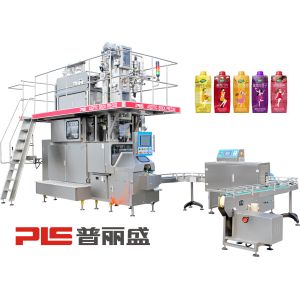 6000PPH 330ml Prisma Aseptic Carton Filling Machine with Cap Applicator for