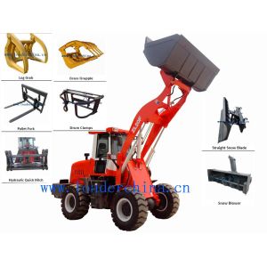 Cheap 2.0t small front loader with pallet fork for sale