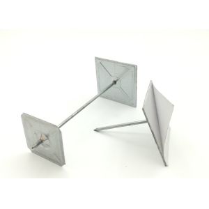High Tensile Aluminum Insulation Anchor Pins , Self Adhesive Insulation Fixing