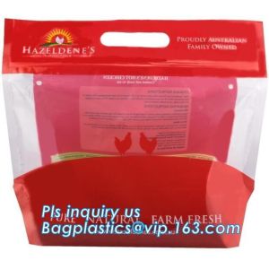 Stand Up Roasted Chicken Packaging Bags With Zip Top hot roast, rotisserie