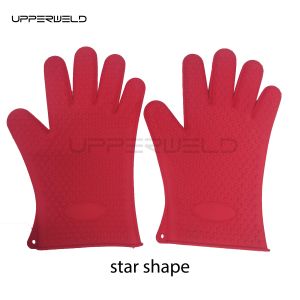 Cooking/Baking/Barbecue High Temperature Resistant Silicone Mittens and BBQ