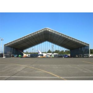 China Dip Galvanized Steel Aircraft Hangar Buildings Durable , Bespoken Design on sale