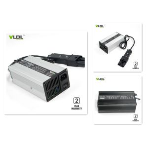 Smart 14.4V 15A AGM Battery Charger Black Or Silver Aluminum Case MCU Controlled