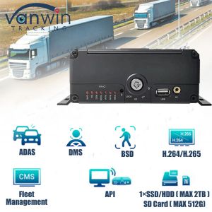 4CH 1080P AI Function Mobile DVR ADAS DMS Kit DVR 4G GPS SD HDD MDVR Systems