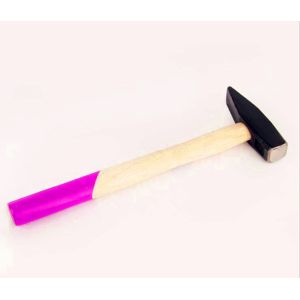 300g Machinist hammer(XL-0105) with painted surface, colored wooden handle and