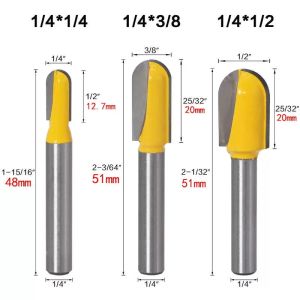 Customizable 90 Degree V-Groove Nose Groove Router Bit Set Shank Carbide