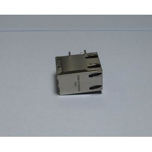 8P8C Rj45 10 Pin Connector Single Port , Shielded RJ45 Ethernet Jack Side Enter