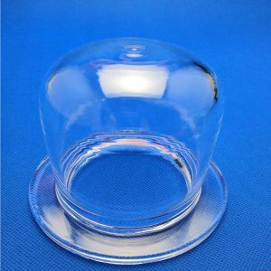 Quartz Apparatus Clear Quartz Tube Custom Sealed With Flange Large Diameter
