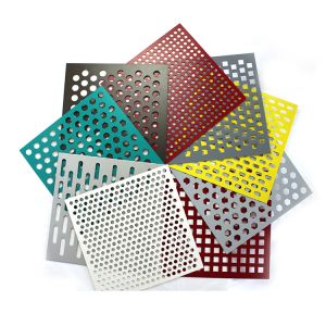 Powder Coating Surface Aluminum Alloy Perforated Mesh Panels For Decorative
