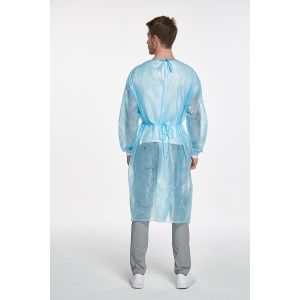 Good quality PE/SMS disposable Laboratory Isolation Gown different colors non
