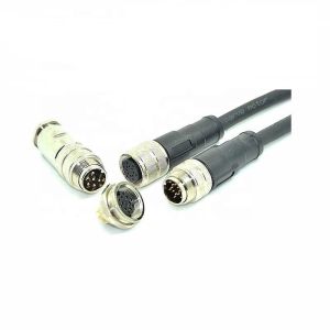 Ip67 12 Pole Plug To Socket M16 Miniature Cable Assemblies Straight Pin Molded