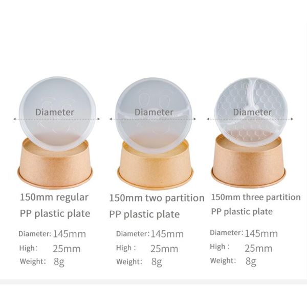 Sturdy Disposable Divided Plastic Plates Economical Party Compartment Tray