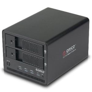 ORICO 9528RUSI3-BK Aluminum Super speed 2 Bay Hard Disk Drive Case to 3.5inch