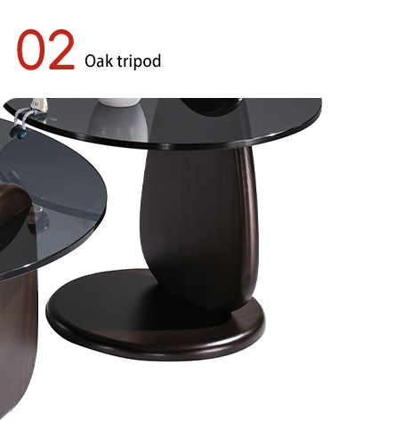 Support customization Contemporary Minimalist Design Small Tea & Coffee Table Modern Glass Round Style for Living Room Bedroom Hotel Home Use